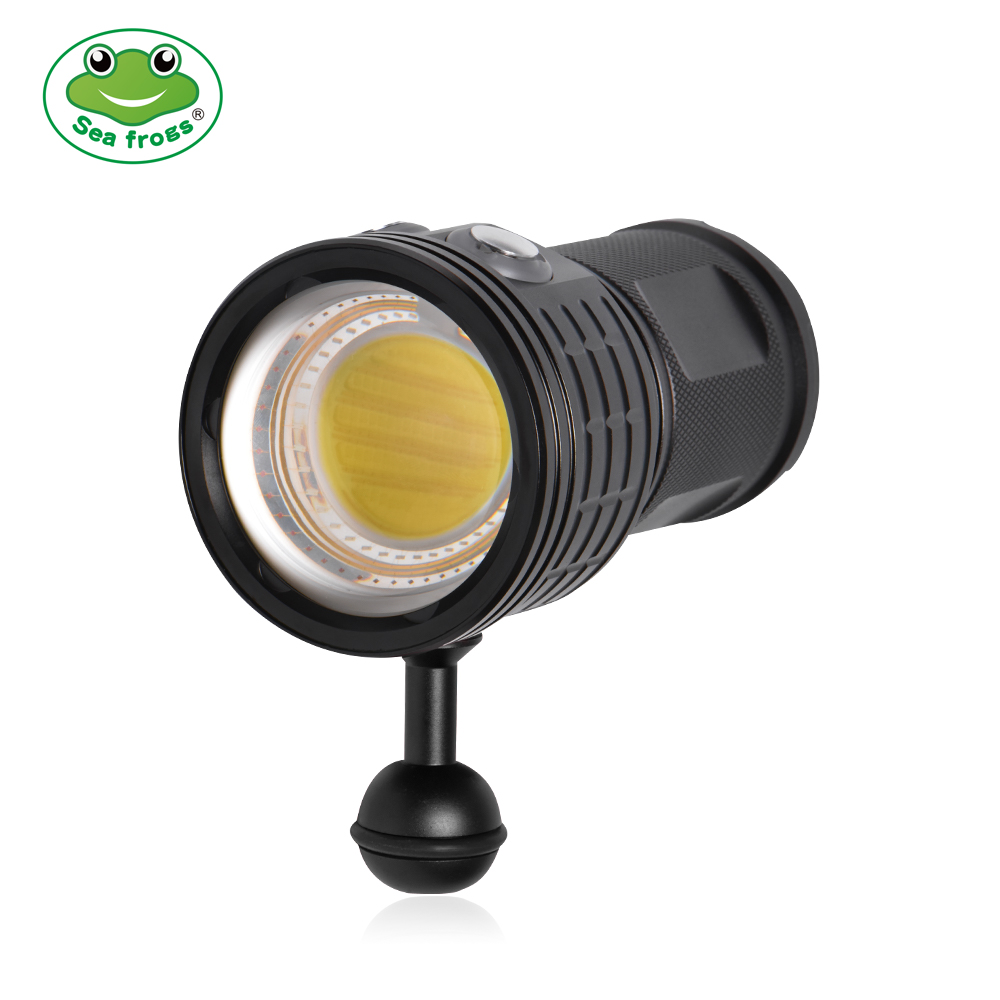 Dive Flashlight 5000 Lumens Underwater - Seafrogs-linterna de buceo COB superbrillante, luz