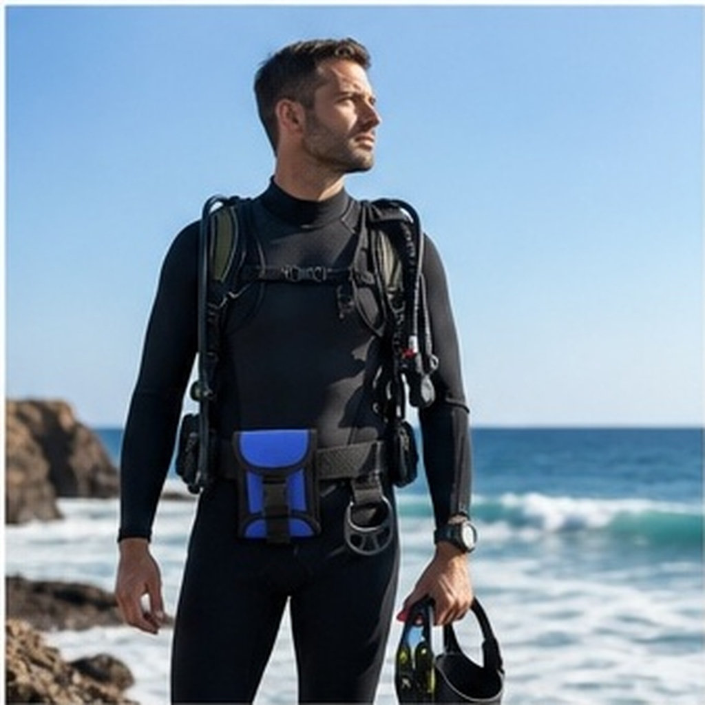 Scuba Weight Belt Pocket Quick Release - Bolsa de cintura de nailon ajustable