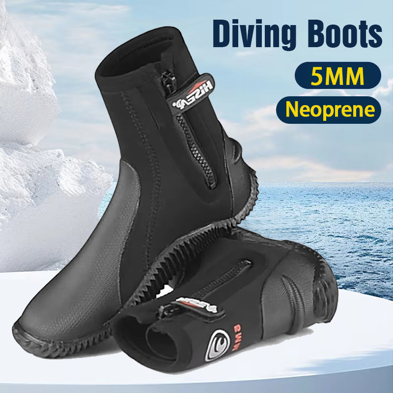 Scuba Diving Wetsuit 5Mm Neoprene - Botas de buceo de neopreno de