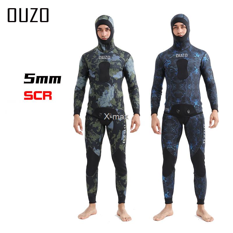 Traje de neopreno de 2 piezas  - Scuba Diving Wetsuit 5Mm Neoprene reseña y precio