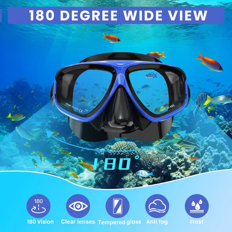 Máscara de Buceo con Lentes Óp - Diving Mask Tempered Glass Optical reseña y precio