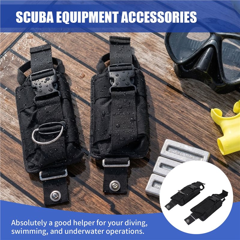 A89E-Nuevos 2 Bolsillos de Rep - Scuba Weight Belt Pocket Quick Release reseña y precio