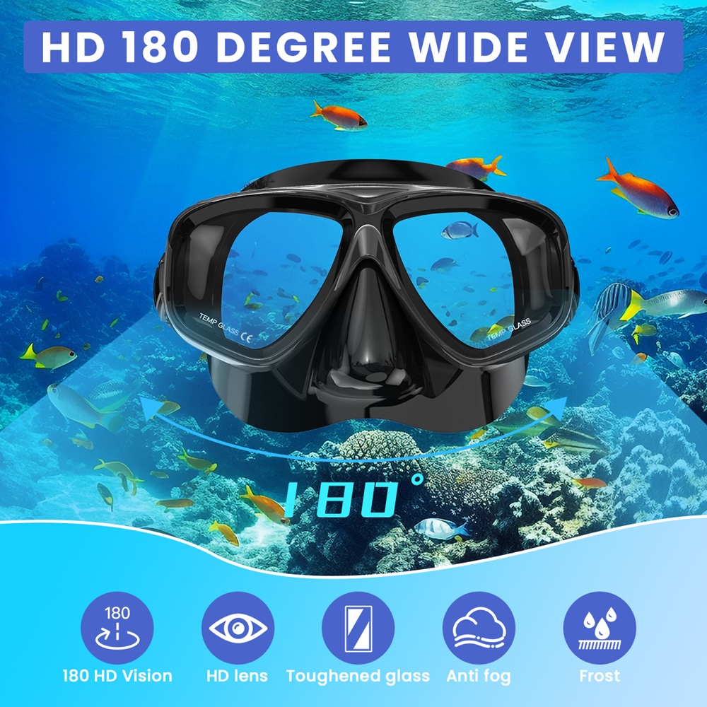 Gafas ópticas templadas para b - Diving Mask Tempered Glass Optical reseña y precio